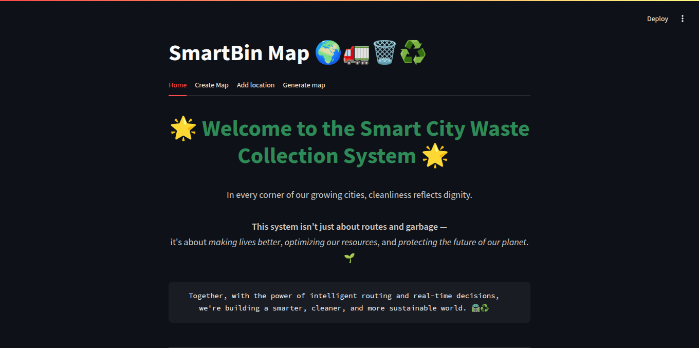 SmartBin Map